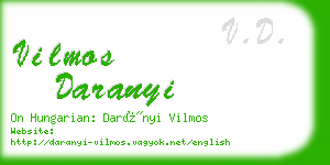 vilmos daranyi business card